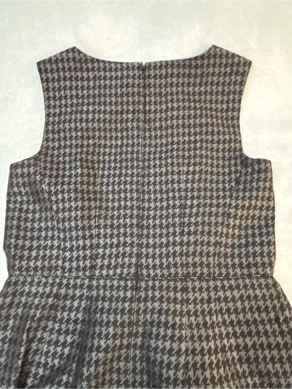 Banana Republic Brown Houndstooth Midi Sheath Dress size 10 - Picture 7 of 12